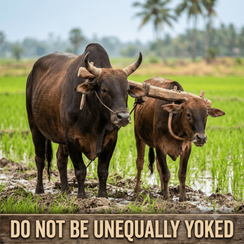 Unequally yoked In marriage