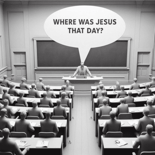 Where was Jesus that day