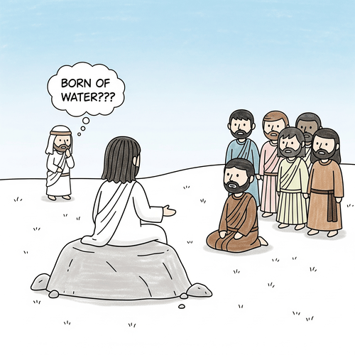 What does 'born of water' mean?