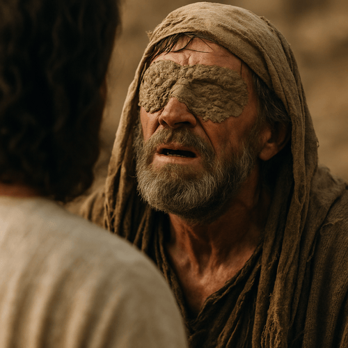 Why did Jesus use spit and mud to heal