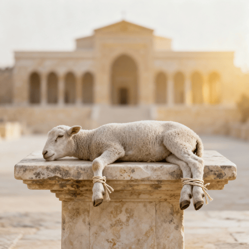 The Passover lamb and Christ